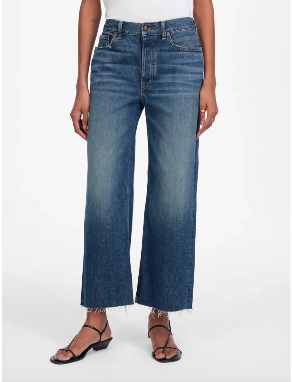 Madewell Low Slung Baggy Crop Jeans NWT Size 25